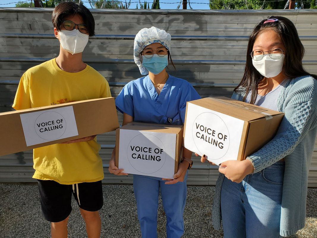 Delivering boxes to a hospital